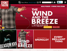 Tablet Screenshot of cygnettheatre.com